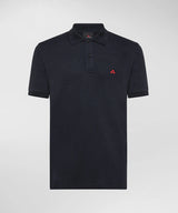 PeUTEREY polo in cotone con logo Blu