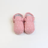 PICCOLA GIUGGIOLA SCARPINA in cotone NEONATO TEDDY Pink/avorio