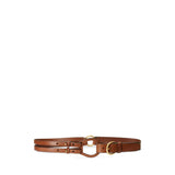 LAUREN RALPH LAUREN CINTURA IN PELLE Marrone