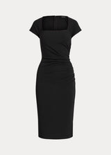 LAUREN RALPH LAUREN abito in jersey stretch nero Nero