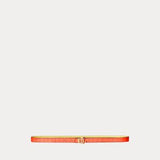 LAUREN RALPH LAUREN cintura in pelle bicolor Arancione