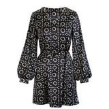 ANONYME abito pierrot a fantasia Black