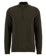 BARBOUR maglia mazza zip holden Oliva