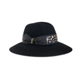 BORSALINO cappello caludette maculato Nero