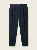 BRIGLIA pantalone portobello in cotone Blu