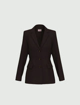 EMME MARELLA blazer stretch Marrone