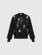EMME MARELLA felpa con pailettes Nero