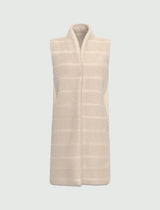 EMME MARELLA gilet lungo con inserto Beige