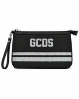 GCDS pochette con logo in contrasto Nero