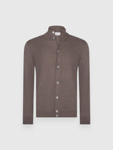 GRAN SASSO cardigan full button in lana Marrone