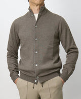 GRAN SASSO cardigan full button in lana Tortora