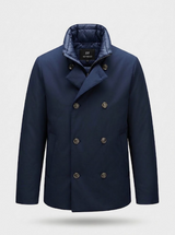 HETREGO cappotto imbottito doppiopetto Blu