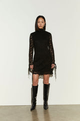 ISABELLE BLANCHE PARIS abito in pizzo Nero