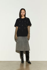 ISABELLE BLANCHE PARIS t-shirt con strass Nero