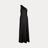 LAUREN RALPH LAUREN abito monospalla in raso Nero