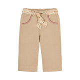 LITTLE DUTCH Pantalone con cintura a fiori Taupe