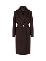 LIU JO BLACK cappotto in panno double Marrone