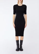 LIU JO BLACK abito lungo in maglia Nero