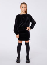 LIU JO JUNIOR abito in jersey Nero
