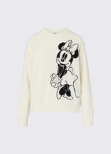 LIU JO WHITE maglia in lana mr mouse Bianco