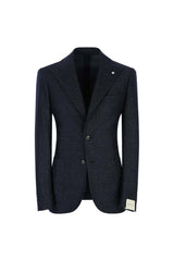 LUIGI BIANCHI MANTOVA giacca steve blu melange Blu