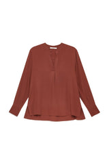 MALI'PARMI camicia fluid crepe Bordeaux