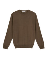MANUEL RITZ maglia girocollo in misto lana Marrone