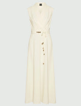 MARella ART. 365 abito smanicato in envers Bianco