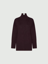 MARella MONOCHROME maglione a lupetto Bordeaux