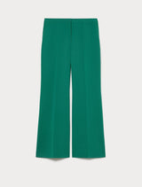 MARINA RINALDI pantaloni flare in cady Verde