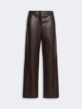 MAXMARA S pantalone in jersey spalmato Marrone