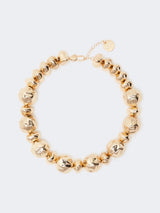 MAXMARA STUDIO collana con sfere ireegolari Oro