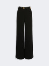 MAXMARA STUDIO pantalone ampio in cady Nero