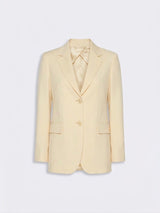 MAXMARA STUDIO giacca monopetto con puntino sartoriale Burro