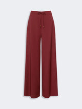 MAXMARA STUDIO Pantalone in tela di lana Rubino