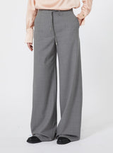 MAXMARA STUDIO pantalone a coulisse in lana Grigio