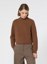 MAXMARA STUDIO maglia in filati di lana e cachemire Marrone