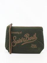 MC2 SAINT BARTH pochette cerata aline wax Verde