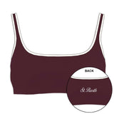 MC2 SAINT BARTH top kassie string sportivo Bordeaux
