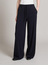 MM MAXMARA pantalone con vita elasticizzata Blu