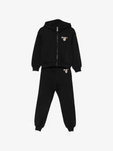 MOSCHINO KIDS tuta sportiva teddy bear Nero