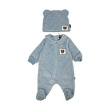 MOSCHINO KIDS completino due pezzi teddy Azzurro