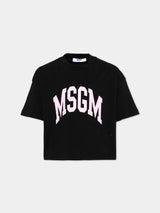 MSGM KIDS t-shirt con logo Nero