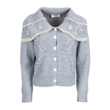 ODI' ODI' cardigan con applicazioni Grigio