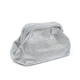 ODI' ODI' clutch con micro cristalli Argento