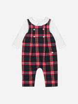 PATACHOU completino con stampa scozzese Multicolor