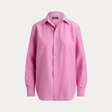 RALPH LAUREN POLO camicia in cotone e seta Rosa