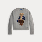 RALPH LAUREN POLO maglione in lana e cashmere Grigio