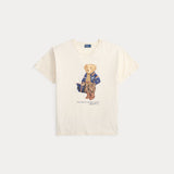 RALPH LAUREN POLO t-shirt con orso polo bear Bianco