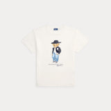 RALPH LAUREN POLO t-shirt con orsetto in contrasto Bianco